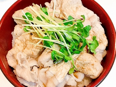 にんにく醤油の☆絶品豚しゃぶ丼